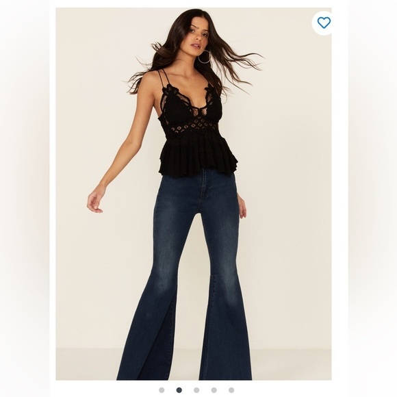 Free People Adelle Cami Lace Ruffled Tank Top - Picture 8 of 15